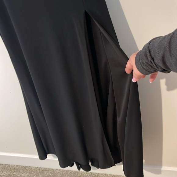 EUC NORDSTROM JUMP APPAREL MIDRIFF CUT OUT  MAXI DRESS BLACK SIZE 9/10 - Picture 9 of 16